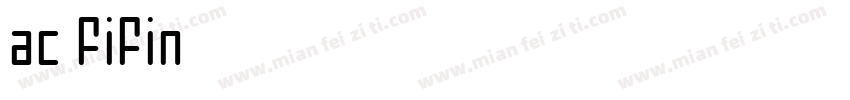 ac fifin字体转换